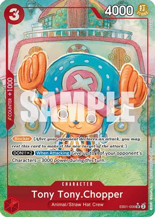 Tony Tony.Chopper (Alternate Art) (EB01-006) [Extra Booster: Memorial Collection] Foil One Piece Single Bandai