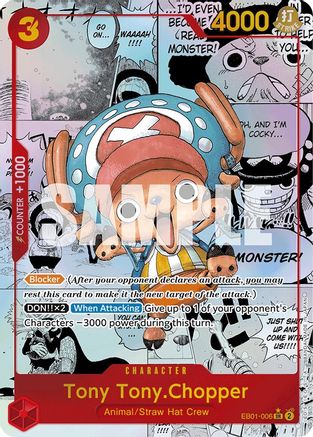Tony Tony.Chopper (Alternate Art) (Manga) (EB01-006) [Extra Booster: Memorial Collection] Foil One Piece Single Bandai