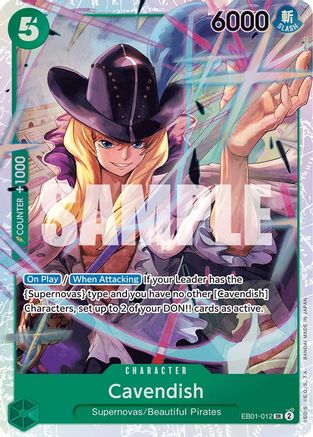 Cavendish (EB01-012) [Extra Booster: Memorial Collection] Foil One Piece Single Bandai