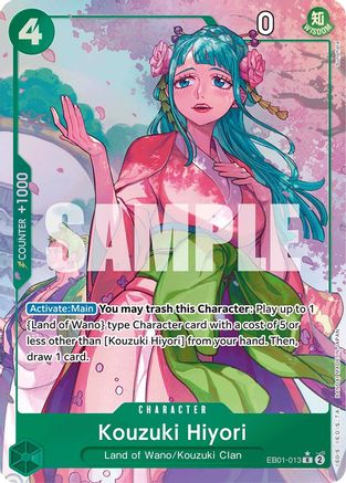 Kouzuki Hiyori (Alternate Art) (EB01-013) [Extra Booster: Memorial Collection] Foil One Piece Single Bandai