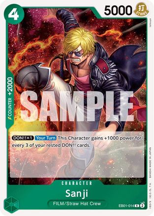 Sanji (EB01-014) [Extra Booster: Memorial Collection] Foil One Piece Single Bandai