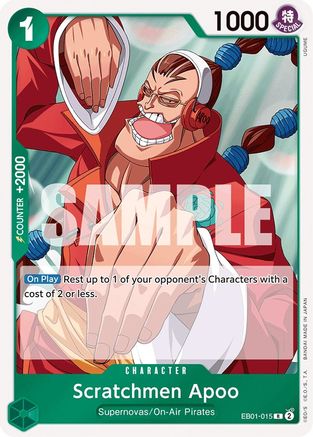 Scratchmen Apoo (EB01-015) [Extra Booster: Memorial Collection] Foil One Piece Single Bandai