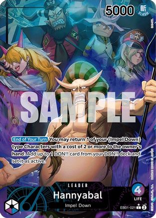 Hannyabal (Alternate Art) (EB01-021) [Extra Booster: Memorial Collection] Foil One Piece Single Bandai
