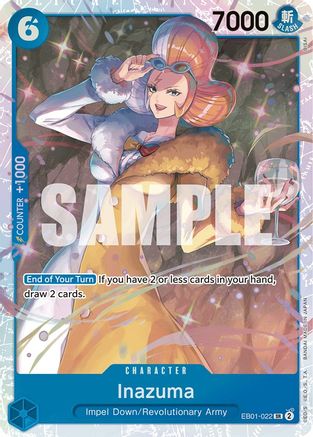 Inazuma (EB01-022) [Extra Booster: Memorial Collection] Foil One Piece Single Bandai