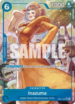 Inazuma (Alternate Art) (EB01-022) [Extra Booster: Memorial Collection] Foil One Piece Single Bandai