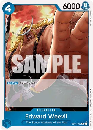 Edward Weevil (EB01-023) [Extra Booster: Memorial Collection] Foil One Piece Single Bandai
