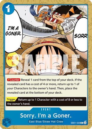 Sorry. I'm a Goner. (EB01-029) [Extra Booster: Memorial Collection] One Piece Single Bandai