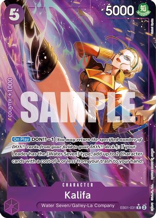 Kalifa (Alternate Art) (EB01-031) [Extra Booster: Memorial Collection] Foil One Piece Single Bandai