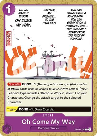 Oh Come My Way (EB01-038) [Extra Booster: Memorial Collection] One Piece Single Bandai
