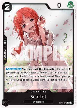 Scarlet (EB01-042) [Extra Booster: Memorial Collection] Foil One Piece Single Bandai