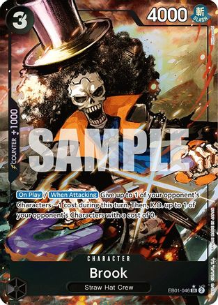 Brook (046) (Alternate Art) (EB01-046) [Extra Booster: Memorial Collection] Foil One Piece Single Bandai
