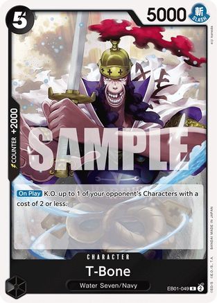 T-Bone (EB01-049) [Extra Booster: Memorial Collection] Foil One Piece Single Bandai