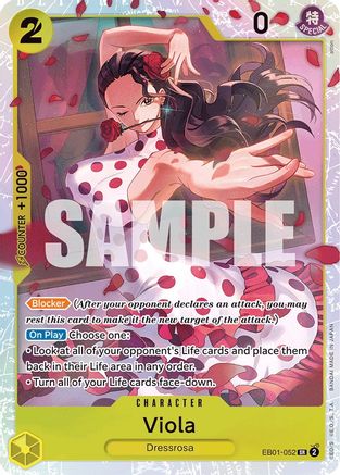 Viola (EB01-052) [Extra Booster: Memorial Collection] Foil One Piece Single Bandai
