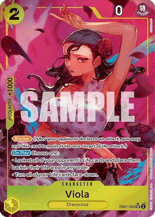 Viola (Alternate Art) (EB01-052) [Extra Booster: Memorial Collection] Foil One Piece Single Bandai