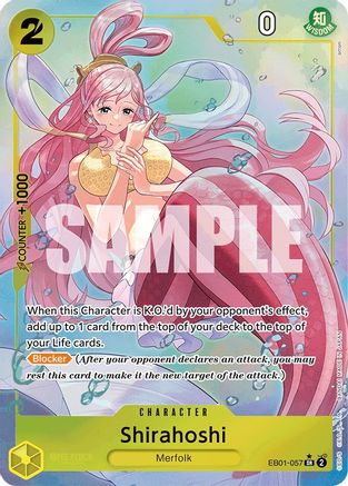 Shirahoshi (Alternate Art) (EB01-057) [Extra Booster: Memorial Collection] Foil One Piece Single Bandai