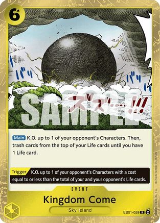 Kingdom Come (EB01-059) [Extra Booster: Memorial Collection] Foil One Piece Single Bandai
