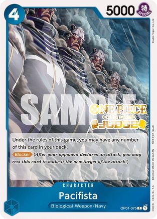 Pacifista (Judge Pack Vol. 3) (OP01-075) [One Piece Promotion Cards] Foil One Piece Single Bandai