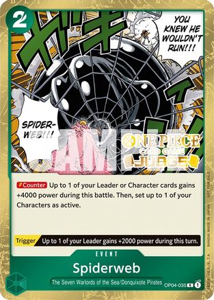 Spiderweb (Judge Pack Vol. 3) (OP04-035) [One Piece Promotion Cards] Foil One Piece Single Bandai