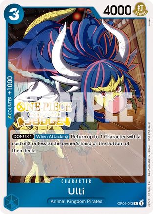 Ulti (Judge Pack Vol. 3) (OP04-043) [One Piece Promotion Cards] Foil One Piece Single Bandai