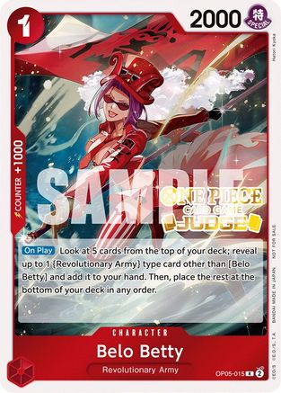 Belo Betty (Judge Pack Vol. 3) (OP05-015) [One Piece Promotion Cards] Foil One Piece Single Bandai
