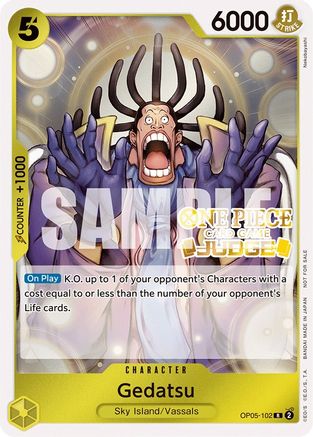 Gedatsu (Judge Pack Vol. 3) (OP05-102) [One Piece Promotion Cards] Foil One Piece Single Bandai