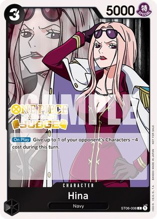 Hina (Judge Pack Vol. 3) (ST06-008) [One Piece Promotion Cards] Foil One Piece Single Bandai