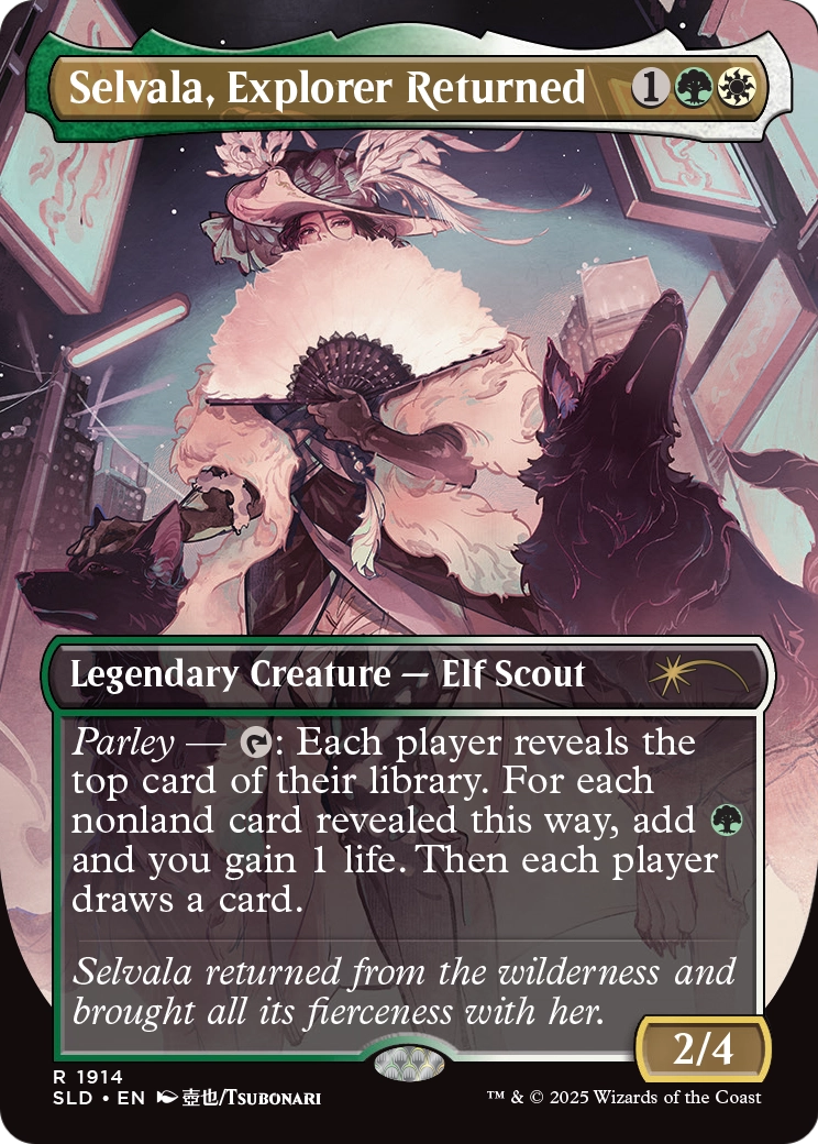 Selvala, Explorer Returned (SLD-1914) [Secret Lair Drop] (Borderless) Foil