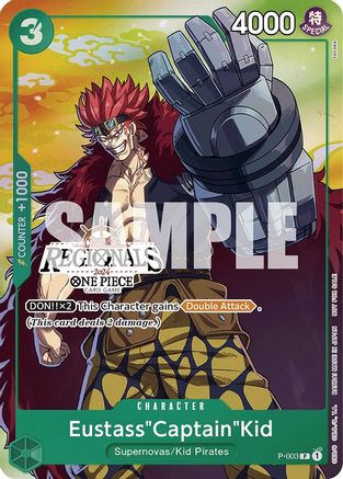 Eustass"Captain"Kid (Online Regional 2024 Vol. 2) [Participant] (P-003) [One Piece Promotion Cards] Foil One Piece Single Bandai