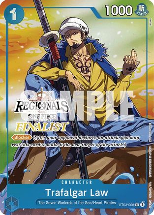 Trafalgar Law (Online Regional 2024 Vol. 2) [Finalist] (ST03-008) [One Piece Promotion Cards] Foil One Piece Single Bandai