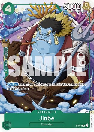 Jinbe (Event Pack Vol. 4) (P-063) [One Piece Promotion Cards] Foil One Piece Single Bandai