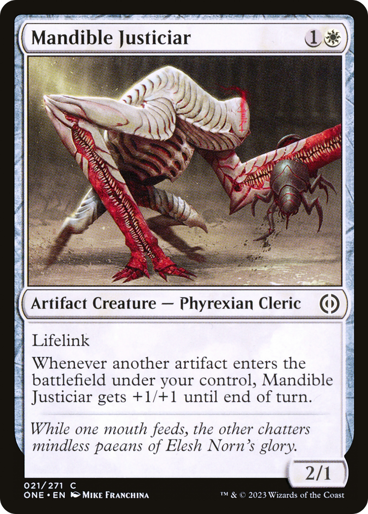 Mandible Justiciar (ONE-021) [Phyrexia: All Will Be One] MTG Single Wizards of the Coast