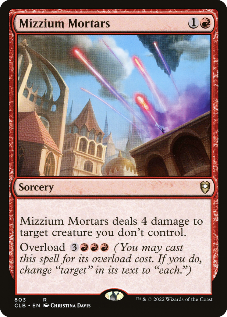 Mizzium Mortars (CLB-803) [Commander Legends: Battle for Baldur's Gate] MTG Single Wizards of the Coast