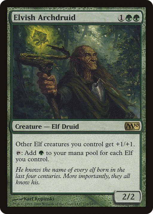 Elvish Archdruid (M10-176) [Magic 2010] Foil MTG Single Wizards of the Coast