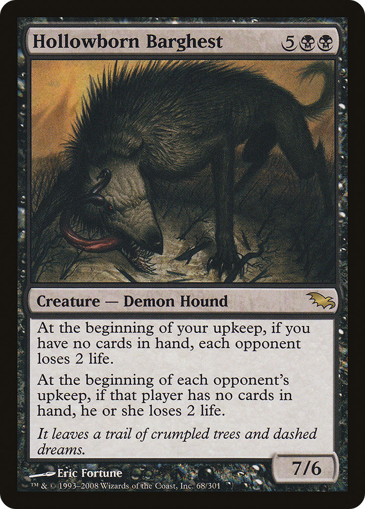 Hollowborn Barghest (SHM-068) [Shadowmoor] MTG Single Wizards of the Coast