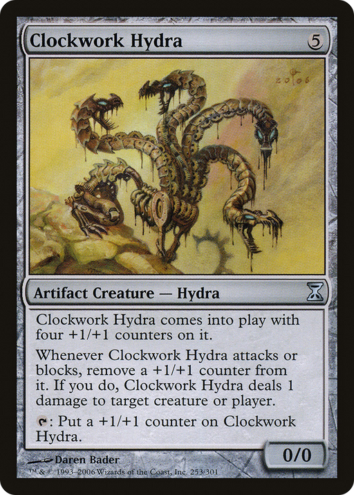 Clockwork Hydra (TSP-253) [Time Spiral] MTG Single Wizards of the Coast