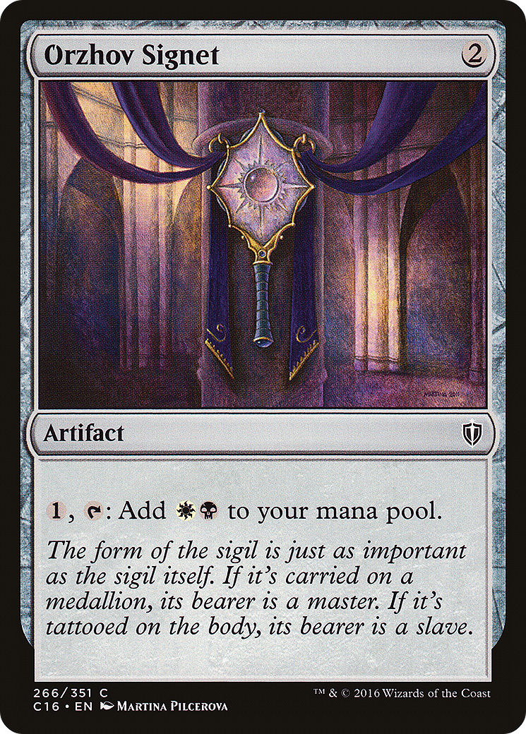 Orzhov Signet (C16-266) [Commander 2016] MTG Single Wizards of the Coast