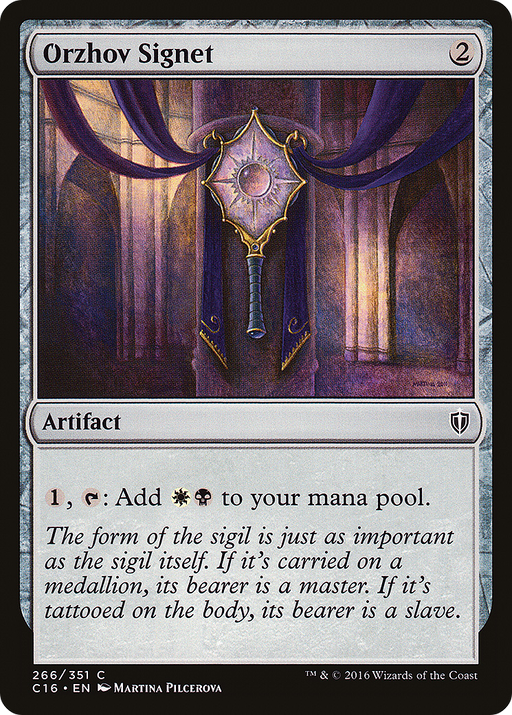Orzhov Signet (C16-266) [Commander 2016] MTG Single Wizards of the Coast
