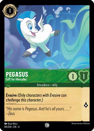 Pegasus - Gift for Hercules (84/204) [Ursulas Return] Lorcana Single Disney