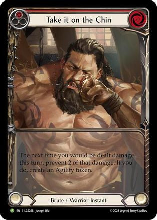 Take it on the Chin [LGS256] (Promo)  Rainbow Foil Flesh And Blood Single Flesh And Blood   