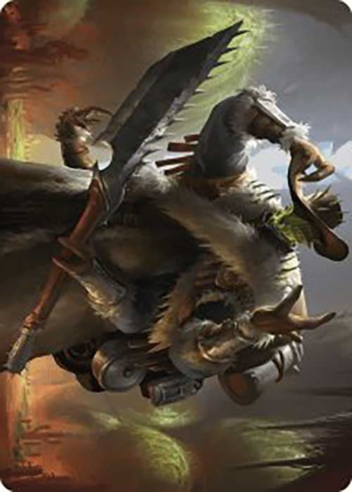 Hardbristle Bandit Art Card [Art Series] Outlaws of Thunder Junction MTG Single Magic: The Gathering