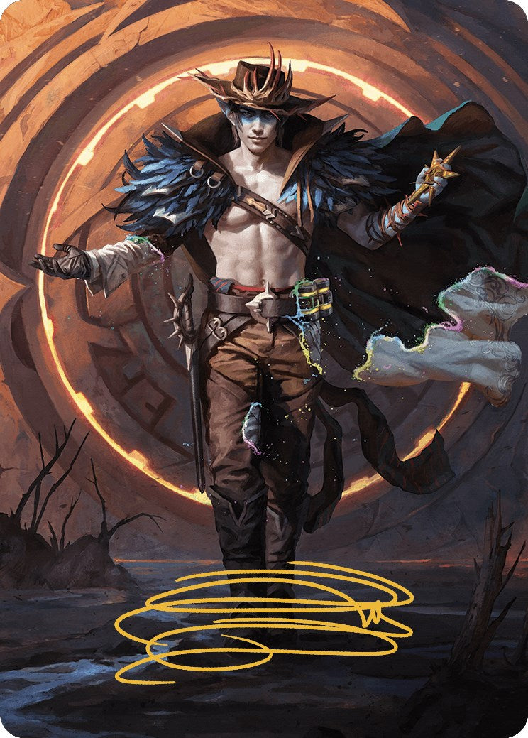 Oko, the Ringleader Art Card (29/54) (Gold-Stamped Signature) [Art Series] Outlaws of Thunder Junction MTG Single Magic: The Gathering
