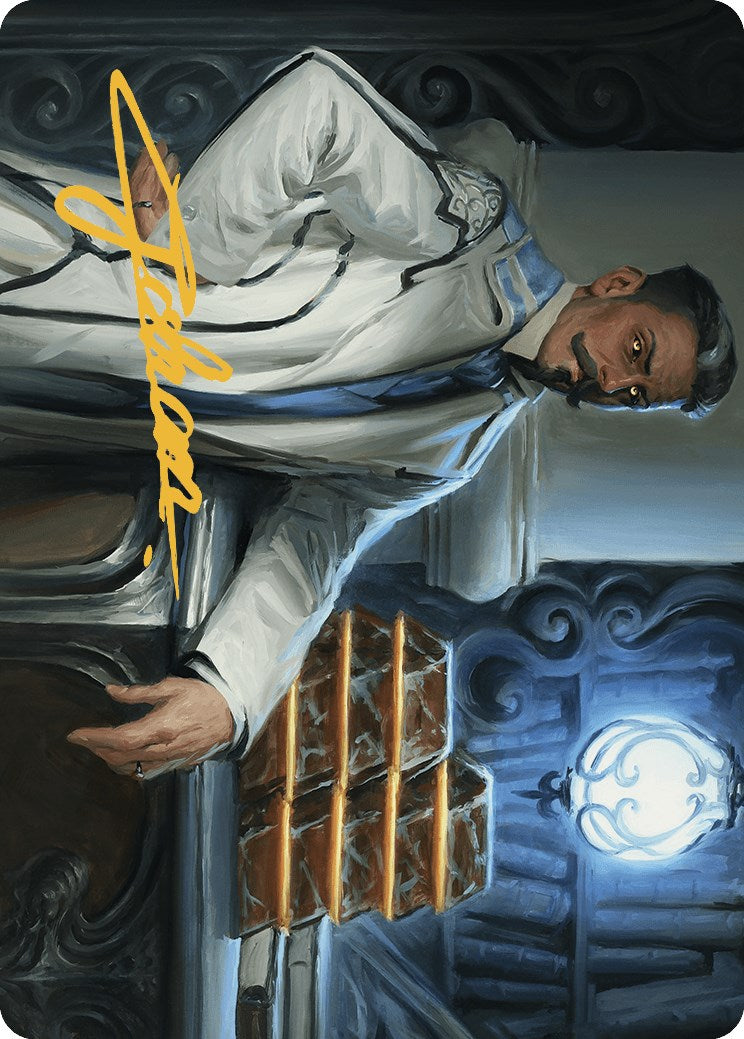 Baron Bertram Graywater Art Card (Gold-Stamped Signature) [Art Series] Outlaws of Thunder Junction MTG Single Magic: The Gathering
