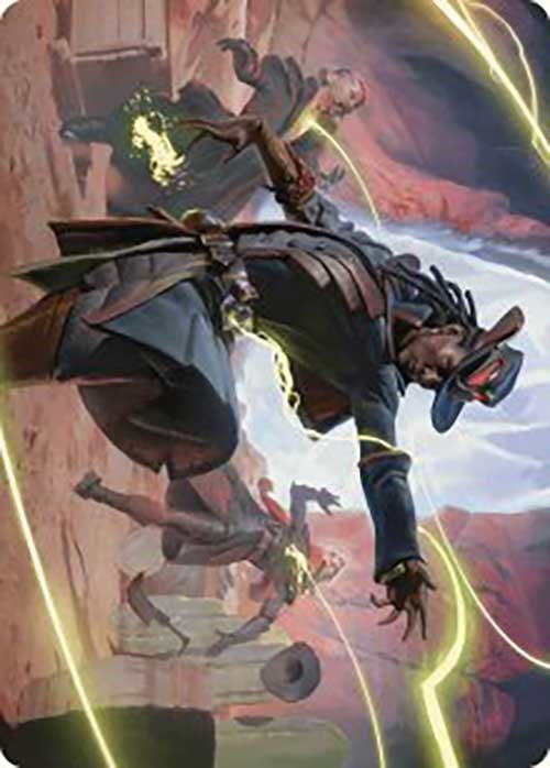 Lilah, Undefeated Slickshot Art Card [Art Series] Outlaws of Thunder Junction MTG Single Magic: The Gathering