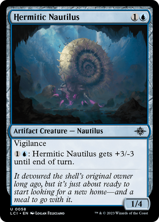 Hermitic Nautilus (LCI-058) [The Lost Caverns of Ixalan] Foil MTG Single Wizards of the Coast
