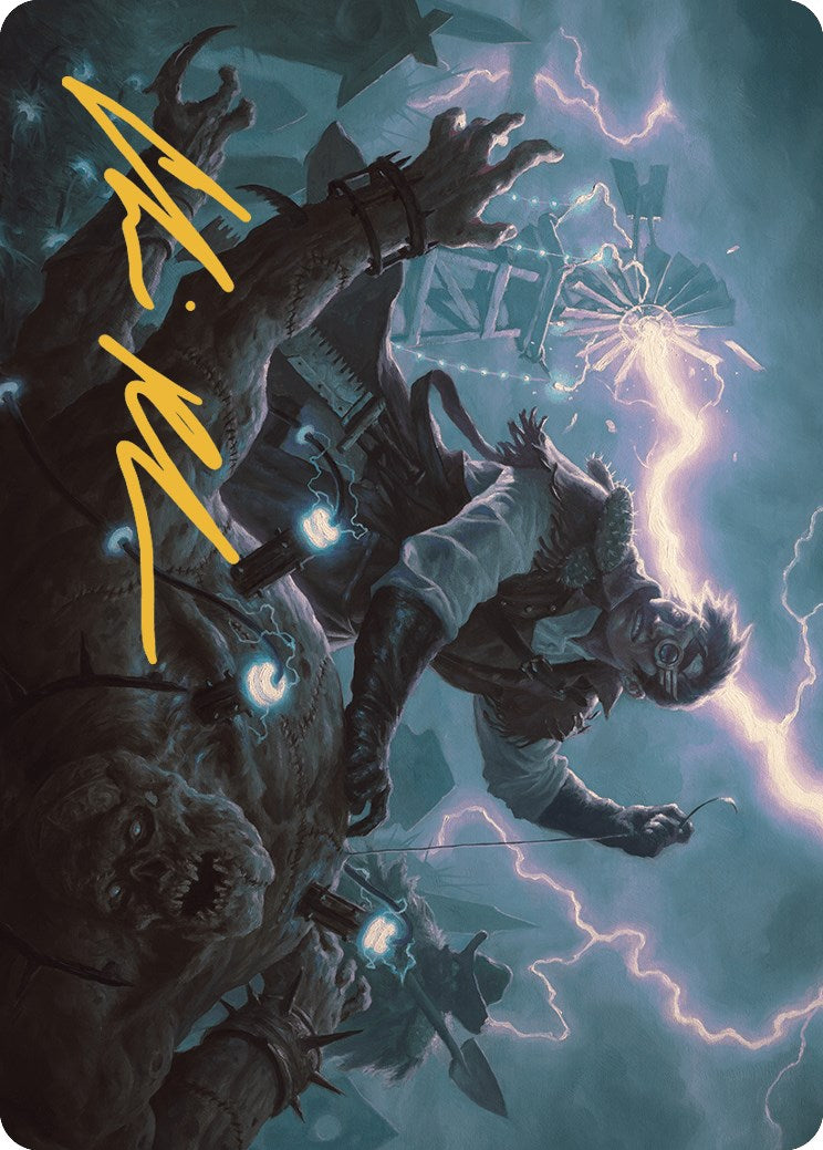 Geralf, the Fleshwright Art Card (Gold-Stamped Signature) [Art Series] Outlaws of Thunder Junction MTG Single Magic: The Gathering