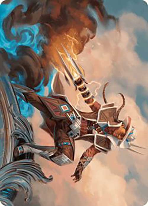Annie Flash, the Veteran Art Card [Art Series] Outlaws of Thunder Junction MTG Single Magic: The Gathering