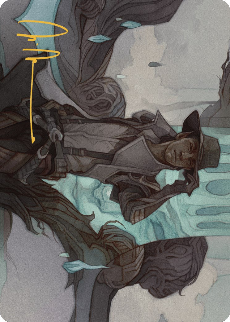 Kellan Joins Up Art Card (Gold-Stamped Signature) [Art Series] Outlaws of Thunder Junction MTG Single Magic: The Gathering