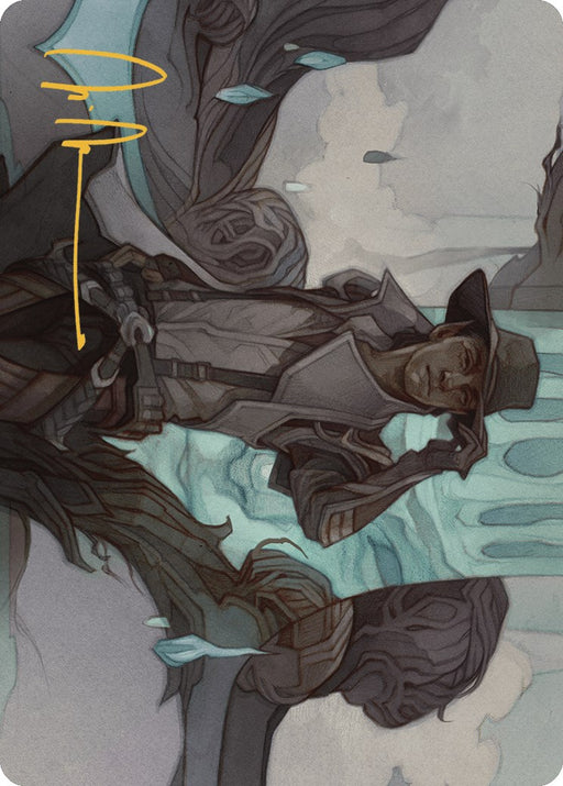 Kellan Joins Up Art Card (Gold-Stamped Signature) [Art Series] Outlaws of Thunder Junction MTG Single Magic: The Gathering