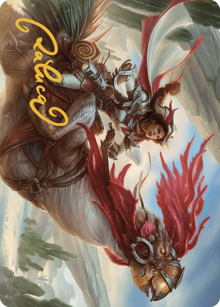 Frontier Seeker Art Card (Gold-Stamped Signature) [Art Series] Outlaws of Thunder Junction MTG Single Magic: The Gathering