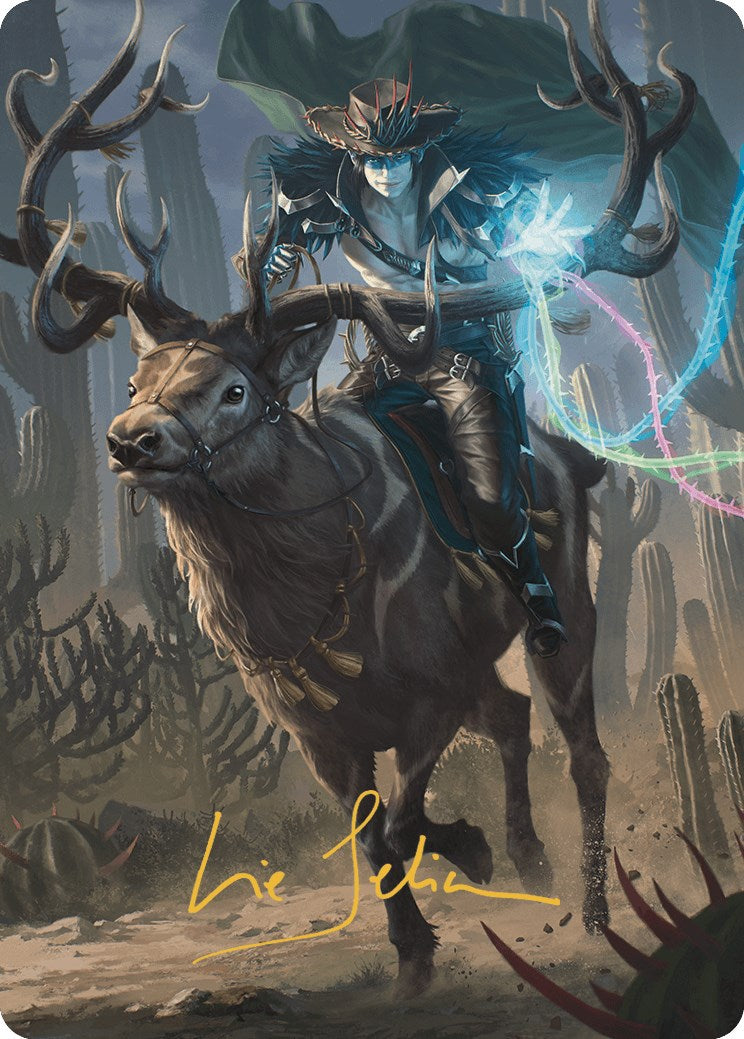 Oko, the Ringleader Art Card (54/54) (Gold-Stamped Signature) [Art Series] Outlaws of Thunder Junction MTG Single Magic: The Gathering